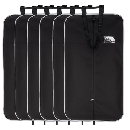 Ankit International Premium Garment Cover – Suit, Blazer, Coat & Sherwani Storage Bag with Full-Length Zipper, Carry Handles & ID Window | Travel & Wardrobe Organizer (Black)