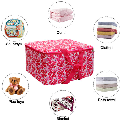 Ankit International Polyester Jumbo Saree Cover for Wardrobe Storage with Zip