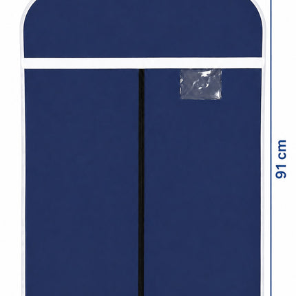 Blue flap coat cover