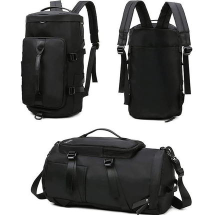 Ankit International Black Travel Backpack | Large Capacity Laptop Backpack | Waterproof Rucksack for Office, College, Business & Travel