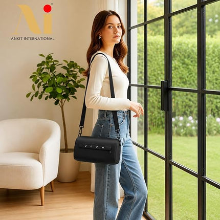 Ankit International Blue Waterproof Crossbody Sling Bag for Women | Lightweight Casual Shoulder Bag with Adjustable Strap | Everyday Travel & Daily Use